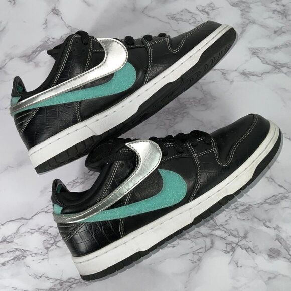 Nike Diamond Supply Co. x Dunk Low Pro SB Black Diamond 2018 7M 8.5W - Picture 8 of 12